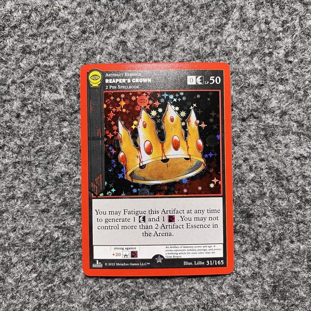 Metazoo Seance Reapers Crown 1st Edition Full Holo 31/165 Hateful 8